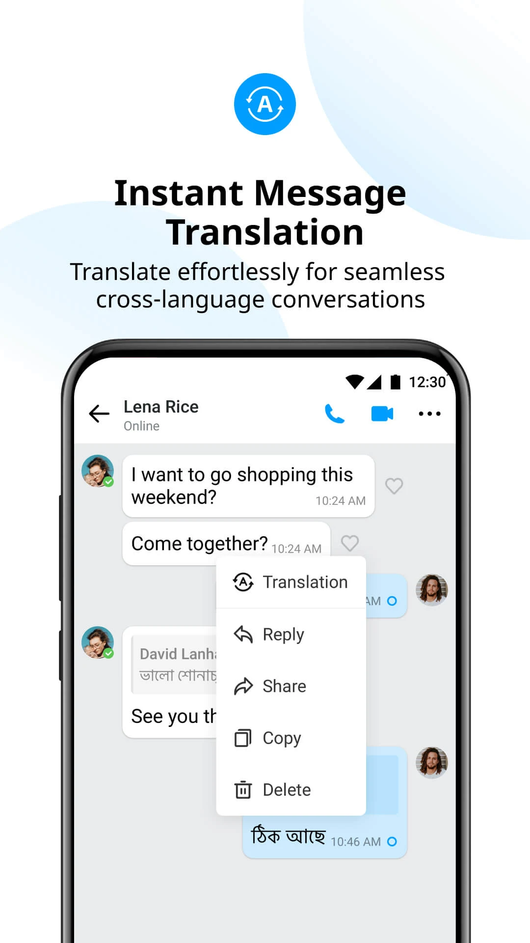 imo beta -video calls and chat screenshot